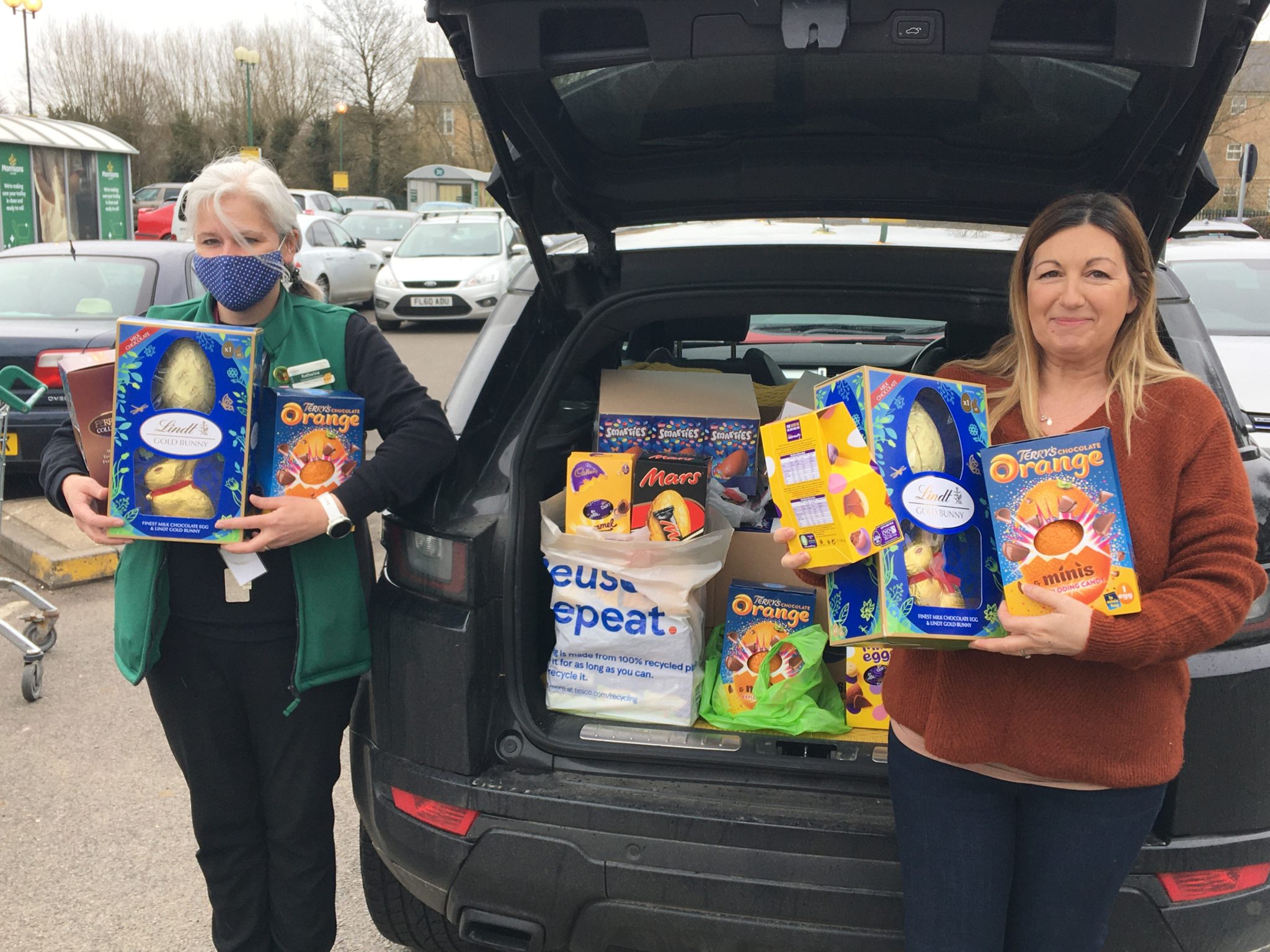 A whopping 124 Easter eggs donated to the Morrisons' Leighton Buzzard ...