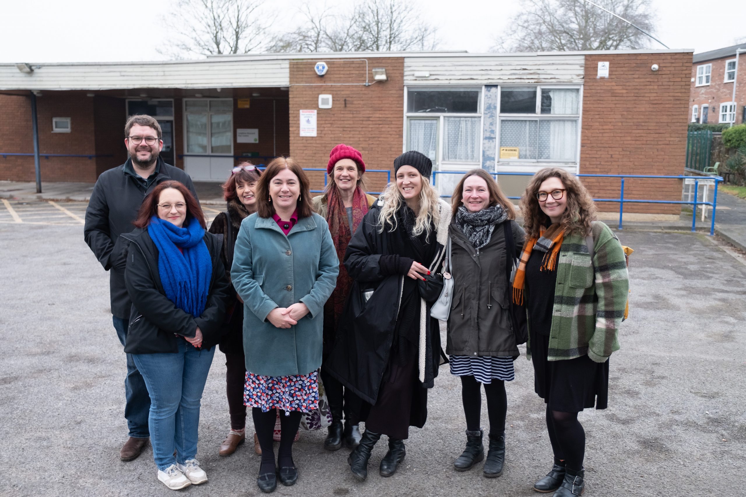 Art Centre Duncombe Drive, Leighton Buzzard with picture of LB Culture Collective outside