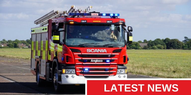 Bedfordshire Fire and Rescue truck