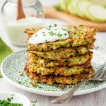 courgette and feta fritters summer recipe with bee local