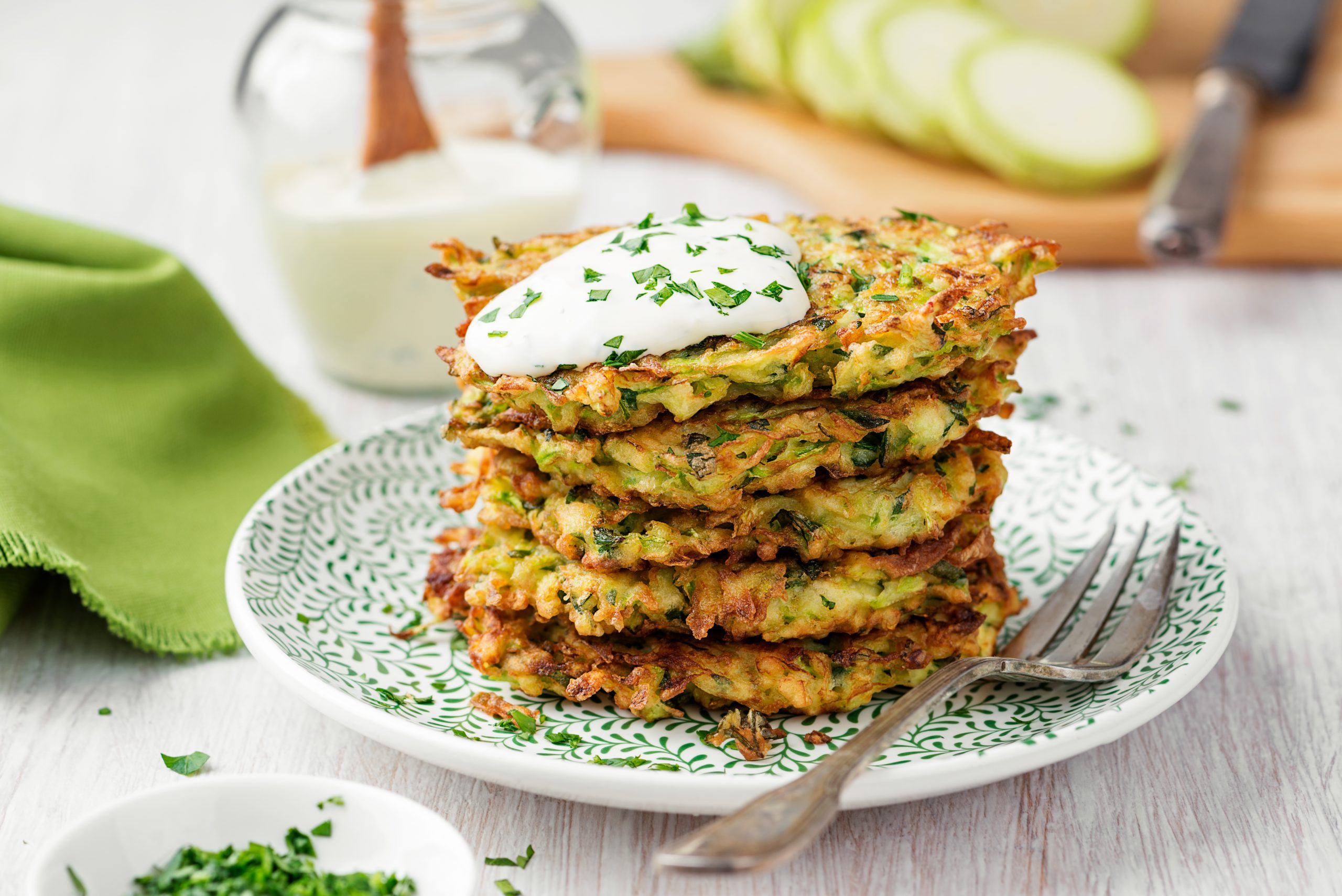 courgette and feta fritters summer recipe with bee local