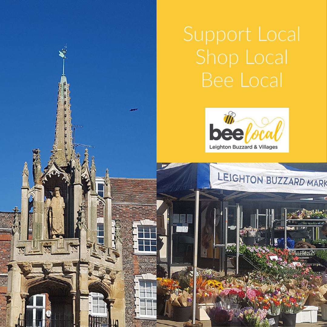 Bee local leighton buzzard featuring Leighton Buzzard Market and the Market Cross